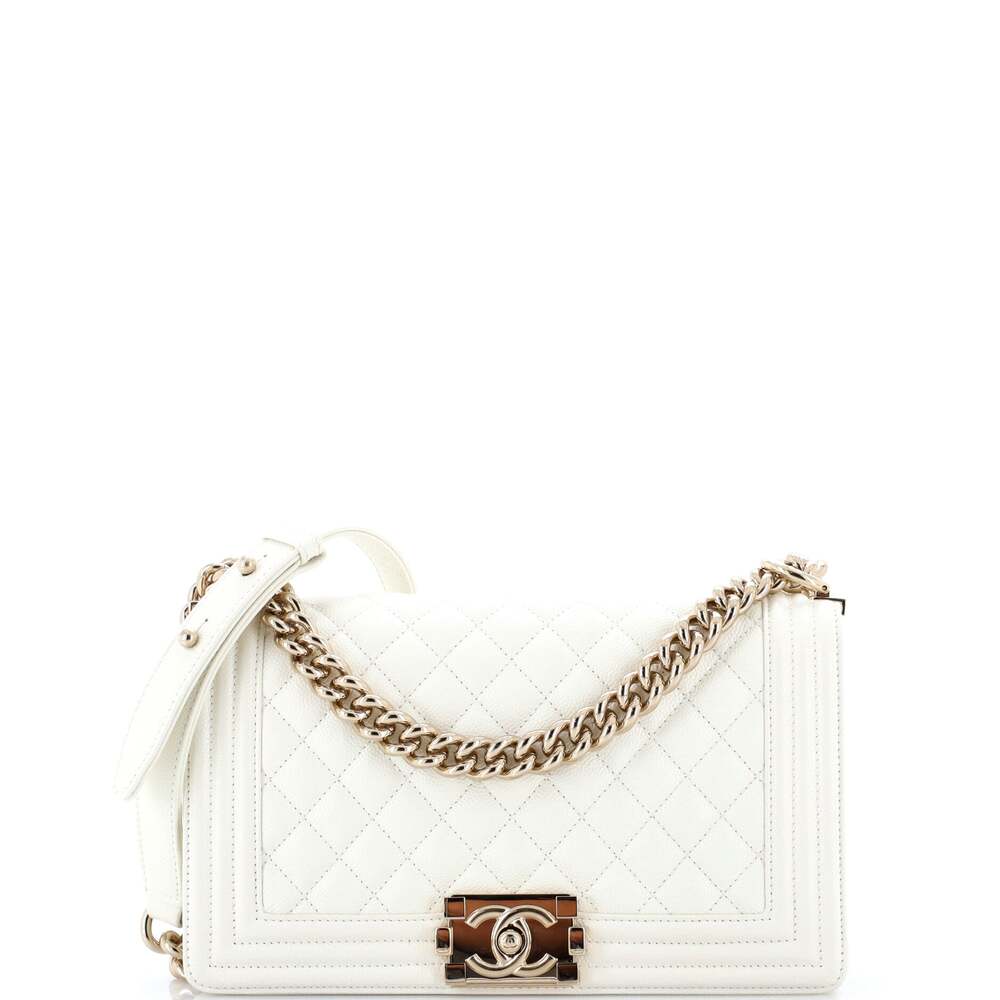 Chanel Boy Flap Bag Quilted Caviar Old #336010C41B